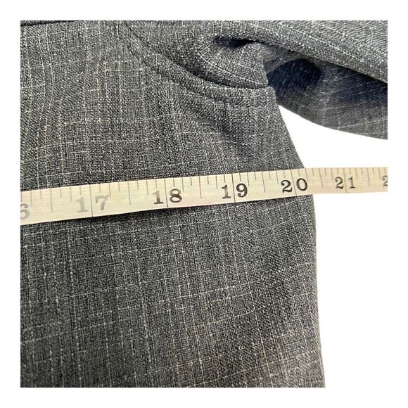 Prana Jacket Women’s Large Gray Full Zip Snap Buttons Bonded Fleece Lining - Picture 6 of 12
